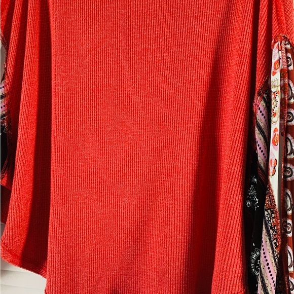 Free People Blossom Thermal Oversized Ballon Sleeves M EUC - Picture 8 of 9